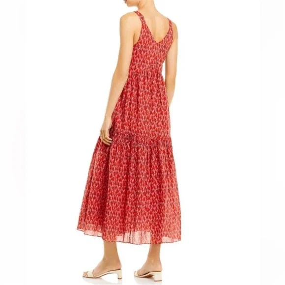 NWT Joie‎ Tea Rose Maxi 100% Cotton Dress - Size Large - Picture 3 of 10